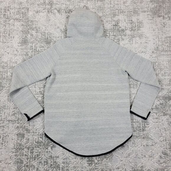 Nike Tech Fleece Hoodie Womens Medium Gray Active Sport Thumbholes 655765-063 - Picture 8 of 12
